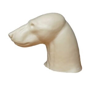 Bär (Eisbär/Ursus maritimus) Austauschkopf mit Hals